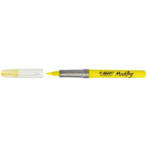 Zakreślacz Bic Fluo pędzelkowy 4.3mm, Żółty